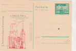 Germany DDR - Halle 1979 Luftpost Uncirculated Postcard Stamped Stationery - Cartes Postales - Neuves