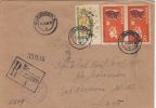 PLANE, AUREL VLAICU, OINA SPORT, STAMPS ON REGISTERED COVER, 1962, ROMANIA - Briefe U. Dokumente