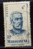 Madagascar - Oblitéré - Y&T 1946 N° 314  Général Duchesne 6f Bleu-vert - Usados