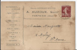 CPA Publicitaire - Formerie - A. Auzoux - Instruments Agricoles * Quincaillerie - Fers - Charbons - Ardoises - Vannerie - Formerie