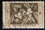 Madagascar - Oblitéré - Y&T 1957 N° 331 Café 20f Brun-rouge Et Sépia - Usados
