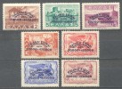 1944 GREECE CHILDREN'S CAMP FUND OVERPRINTS MICHEL: 485-486, 488-489, 490, 492, 494 MNH ** - Unused Stamps