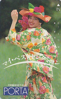 Télécarte JAPON / 110-011 - MODE - PORTA - JOLIE FEMME / Chapeau - NICE GIRL - FASHION JAPAN Phonecard  - Frau TK- 1934 - Mode