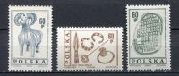 Poland 1966 Archaeology Sciences Historical Items History Sheep Goat 3v Stamps MNH Scott# 1461-1463 - Arqueología