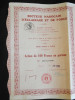 ACTION 100 Fr Secteur Marocain D'Eclairage Et De Force  Siege à Paris 1929 - Afrique