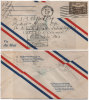 Enveloppe Adressée De EDMONTON AL TA (Flamme)a WINNIPEG,MAN (Cachet WRIGLEY N.W.T. ) (81778) - Eerste Vluchten