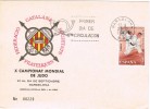 15307. Tarjeta Federacion BARCELONA 1977. Camponato Mundial JUDO - Ringen