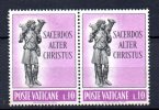 Y616 - VATICANO , Saccerdos Alter Christus : Il 10 Lire Coppia Con Filigrana Lettere - Variétés & Curiosités