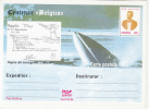 30095- BELGICA ANTARCTIC EXPEDITION, WHALE, EMIL RACOVITA, POSTCARD STATIONERY, 1998, ROMANIA - Antarctische Expedities