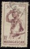 Madagascar - Oblitéré - Y&T 1946 N° 303 Danseur Du Sud 50c Brun-lilas - Used Stamps