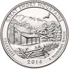 USA 25 Cents 2014 Great Smokey Mountains  UNC D - 2010-...: National Parks