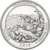 USA 25 Cents 2014 Shenandoah  UNC D - 2010-...: National Parks