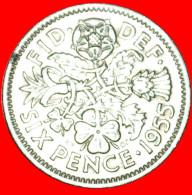 ★LAST TYPE: UNITED KINGDOM ★ 6 PENCE 1955! LOW START ★ NO RESERVE! - H. 6 Pence