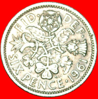 ★LAST TYPE: UNITED KINGDOM ★ 6 PENCE 1961! LOW START ★ NO RESERVE! - H. 6 Pence