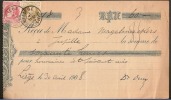 Nrs. 74 & 75 Op Ontvangstbewijs / Recu Verzonden Te LIEGE / QUITTANCES - DEPOT Dd. 1/5/1908  ! Inzet 5 € ! - Other & Unclassified