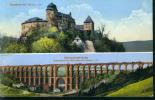 Rarität Litho Mylau Vogtland MB Göltzschtalbrücke Kaiserschloß Um 1900 Kunstanstalt Franz Landgraf 6339 - Mylau