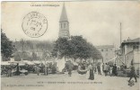 Gard : La Grand Combe, Grande Place, Jour De Marché, Belle Carte Animée - La Grand-Combe