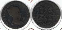 ESPAÑA ISABEL II 8  MARAVEDI JUBIA  1843 Q2 EXCASA - Collections