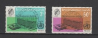 (S0619) BRITISH SOLOMON ISLANDS 1966 (WHO Headquarters Issue). Complete Set. Mi ## 156-157. Used. First Day Cancellation - Iles Salomon (...-1978)