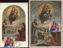0895 Vaticano,  2 Maximum 2012, Painting Of Raffael, Madonna Di Foligno,  (1 Card Vintage) - Cartes-Maximum (CM)