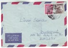 113 Iraq Air Mail Letter To Budapest Mi 361 Lion Of Babylon Mi 786 Lyre - Irak