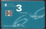 MALTA - TELEFONKARTE  3 LM  Verwendet / Used - Malte