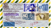 B - 1953 Brasile - Lettera Raccomandata Posta Aerea Per Mendrisio (Svizzera) - Brieven En Documenten