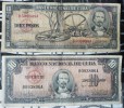 DOS BILLETES DE 10 PESOS DE CUBA: DE 1956 Y 1960 - Cuba