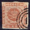 DENMARK  #  FROM 1854   MICHEL DK 4 III - Used Stamps