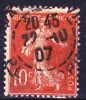 FRANCE 1906 YT N° 135c Obl. - 1906-38 Säerin, Untergrund Glatt