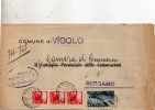 1950 LETTERA CON ANNULLO VIGOLO BERGAMO - Poste Aérienne
