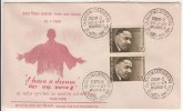 Pair On FDC, Dr. Martin Luther King, United States, USA, Famous Poeple, Nobel Prize, India 1969 - Martin Luther King