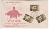 3 Stamps On FDC, Dr. Martin Luther King, United States, USA, Famous Poeple, Nobel Prize, India 1969 - Martin Luther King