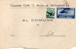 1948  LETTERA CON ANNULLO MONTAGNANA PADOVA - Airmail