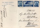 1949 CARTOLINA CON ANNULLO ROMA - Poste Aérienne