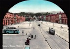 02517 "TORINO - PIAZZA VITTORIO VENETO"  ANIMATA, AUTO, TRAMWAY,   CART. NON  SPED. - Plaatsen & Squares