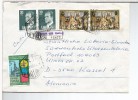 CC CORREO AEREO MAT HEXAGONAL CERTIFICADO PALMA MALLORCA SELLOS NAVIDAD RELIGION - Briefe U. Dokumente
