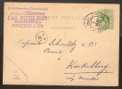 Postkaart Van Nr. 45  Met MEDAILLON / DOUBLE ELLIPS - Stempel BRUXELLES 5 Dd. 3/5/1885 Naar KOEKELBERG + Fakteur Nr. 76 - 1869-1888 León Acostado