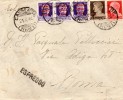 1944 LETTERA CON ANNULLO CAVALESE TRENTO - Correo Urgente