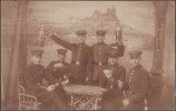 France / Allemagne 1912. Carte Postale, Photo. Soldats Jouant Aux Cartes Ou Buvant De La Bière. De Neubreisach, Alsace - Cartes à Jouer