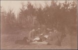 Allemagne 1916. Carte Postale, Photo. Soldats Jouant Aux Cartes, Chien (labrador Noir) - Cartes à Jouer