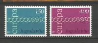 Yugoslavia 1971. Europa CEPT MNH Set - Unused Stamps