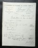 FACTURE 1920 MAROC RABAT BARGEL FRERES CARRIERE DE MARBRE DE L´OUED AKRECH - Altri