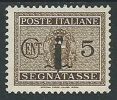 1944 RSI SEGNATASSE FASCETTO 5 CENT MH * - W277 - Segnatasse