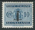 1944 RSI SEGNATASSE FASCETTO 10 CENT MH * - W277 - Impuestos