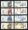 Spielgeld "ELKA" Testnote Set A, 5-10-20-50 EURO, Training, Education, Play Money, Ca. 80 X 40 Mm, RRR, UNC - Other & Unclassified