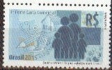 Brasil 2015 ** Salario Mínimo Digno. Valoriza Ese Derecho.  See Desc - Unused Stamps