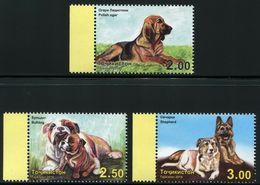 Tajikistan 2014 MiNr. 677 - 679  Tadschikistan DOGS PETS  3v  MNH**  7,50 € - Turkmenistan