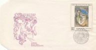 Czechoslovakia / First Day Cover (1968/30 D) Praha: Alfons Mucha (1860-1939) "Princess Hyacinth" - Fairy Tales, Popular Stories & Legends