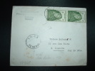 LETTRE PAR AVION Pour FRANCE TP AOF MAURITANIE 5F X2 OBL. THIES SENEGAL Sans Dateur (RARE) - Brieven En Documenten